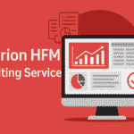 Logo of Hyperion HFM Consulting Service, featuring a modern design with professional colors and typography.